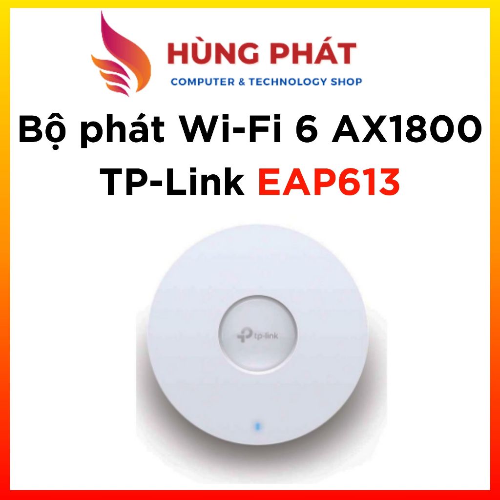 Bộ phát Wi-Fi 6 AX1800 TP-Link EAP613 - Hàng Chính Hãng
