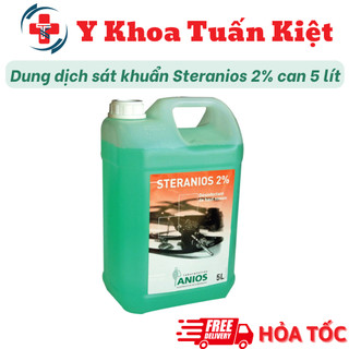 ✅ Dung dịch sát khuẩn Steranios 2% can 5 lít
