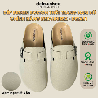 Dép đế trấu sục Birken Boston mùa đông thời trang nam nữ 2024 - Detaunisex - DETA51