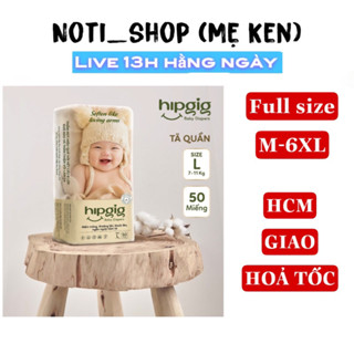 [RẺ VÔ ĐỊCH] 100 Miếng Tã Bỉm Quần HIPGIG Bao Bì Vàng Chính Hãng Công Ty Đủ Size M Đến 7XL