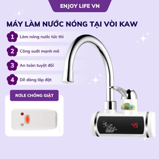 Máy nước nóng lạnh lắp đặt tại vòi, vòi nước nóng lạnh trực tiếp, loại gắn chậu rửa - Lavabo - Gắn tường
