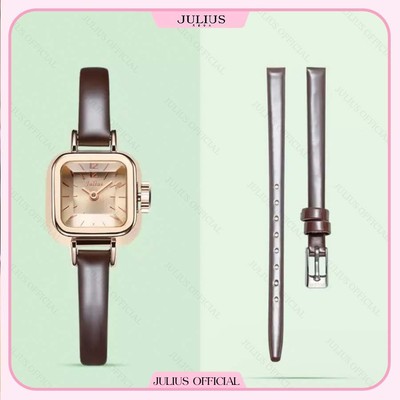 Dây đồng hồ Julius JA-496 size 7 D07, dây da đồng hồ | Julius Official
