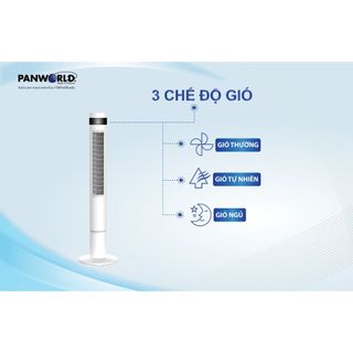 QUẠT THÁP REMOTE PANWORLD PW-8207 (B-W)