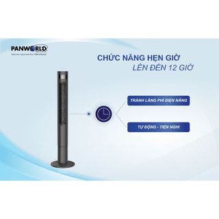 QUẠT THÁP REMOTE PANWORLD PW-8207 (B-W)
