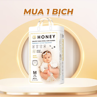 [1 BỊCH BẢN CŨ] Tã Bỉm Dán/Quần Momo Honey Chống Hăm, Đóng Ngày Và Đêm Cho Bé Yêu