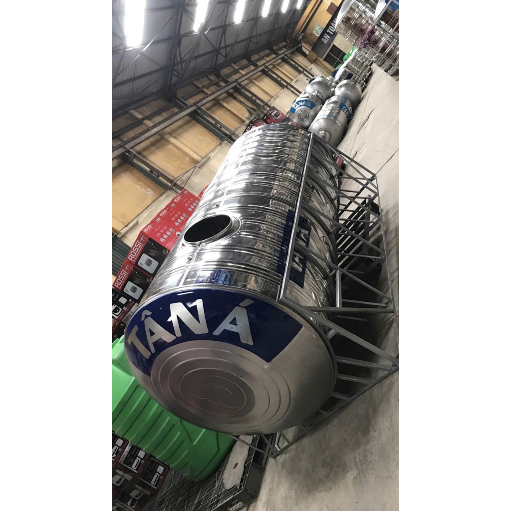 Bồn nước inox Tân Á ngang 300L,500L,700L. bảo hành 12 năm