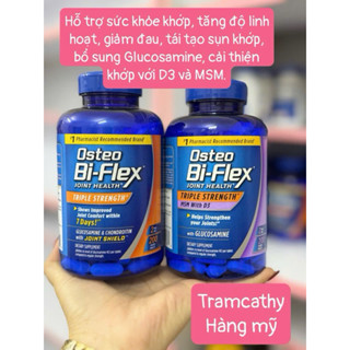 Osteo Bi-Flex Joint Health bổ sung Glucosamine, Chondroitin, MSM, Collagen, HA, Chai 200 viên,80 viên