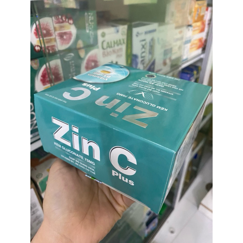 Viên Kẽm ZinC Plus - Giúp tăng sức đề kháng, hỗ trợ tăng cường tiêu hóa, giúp nhanh mọc tóc. Hộp 100v