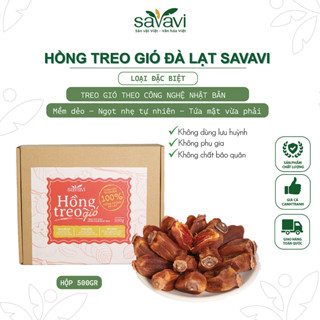   Hoả tốc  Hồng Treo Gió Đà Lạt Savavi | Hộp 500g 