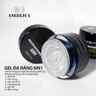 Gel Đính ĐA NĂNG 6in1 SiêChắc Siêu Bền ANGELICA Chất Đậm Đặc 20ml (loại hũ to) Dùng Cho Mọi Loại Đá
