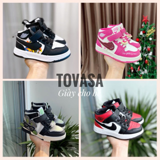Giày thể thao bé gái bé trai kiểu dáng giày cao cổ bốt đẹp cho bé KIKNE JDA151