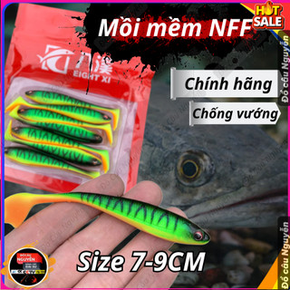 Mồi mềm NFF túi đỏ kèm lưỡi ar  mồi câu cá lóc cá chuối nheo chim nhậy 