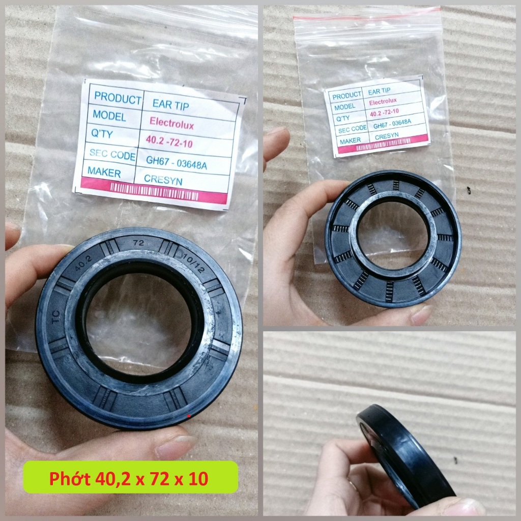 Phớt máy giặt Electrolux 10kg EWF 14012, 14112, 14113, 14023 loại tốt