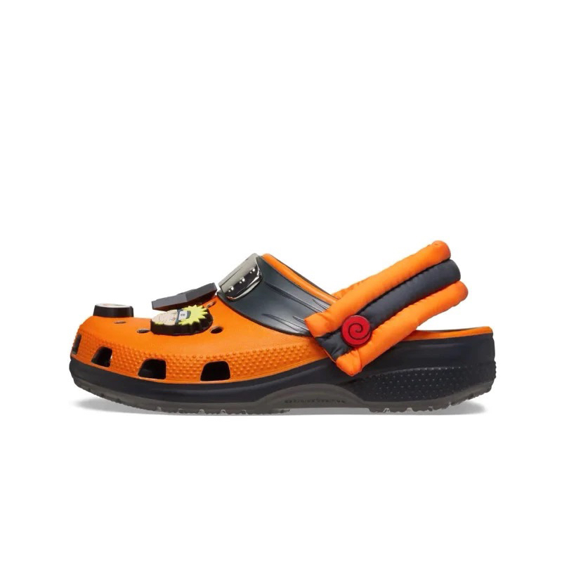 [ CHÍNH HÃNG ] GIÀY CLOG TRẺ EM CROCS CLASSIC NARUTO - GRAPHITE (Free Ship)