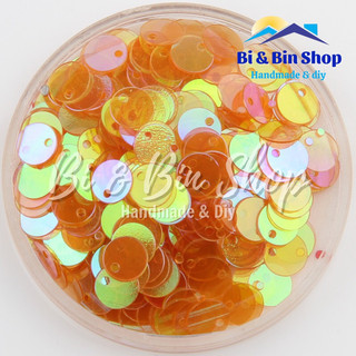 40g Kim Sa Tròn Lỗ Lệch Màu Ánh Cừ Đính Kết Trang Phục Thời Trang