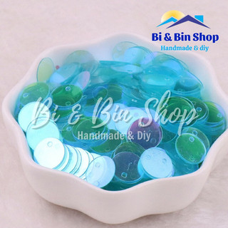40g Kim Sa Tròn Lỗ Lệch Màu Ánh Cừ Đính Kết Trang Phục Thời Trang