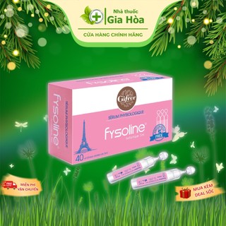  Fysoline Isotonic  Fysoline hồng  -  Nước muối sinh lý nhỏ rửa sạch mắt mũi cho bé  Nhập khẩu Pháp  