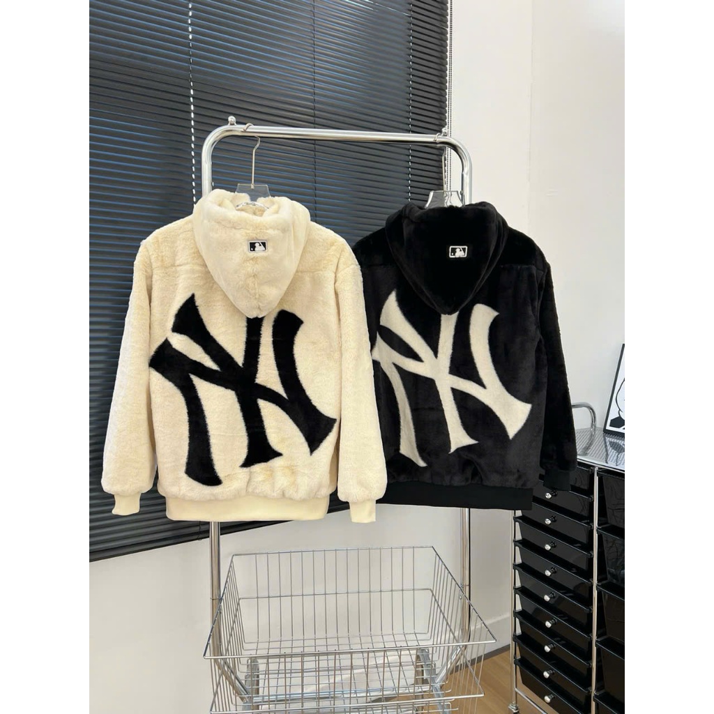 Áo Khoác Lông Thỏ MLB Có Mũ Cao Cấp TQXK