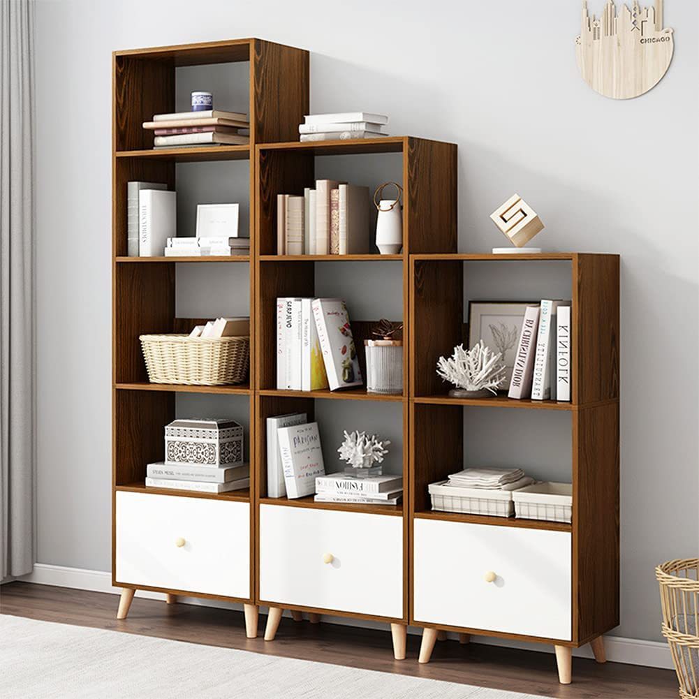 Kệ để đồ kệ sách KÍN LƯNG phong cách Bắc Âu nhiều tầng lắp ghép dễ dàng gỗ MDF phủ Melamine hiện đại ND18 | BigBuy360 - bigbuy360.vn