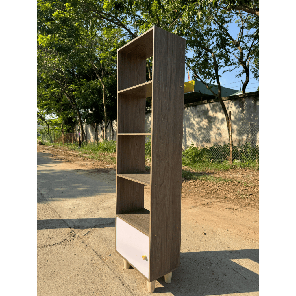 Kệ để đồ kệ sách KÍN LƯNG phong cách Bắc Âu nhiều tầng lắp ghép dễ dàng gỗ MDF phủ Melamine hiện đại ND18 | BigBuy360 - bigbuy360.vn