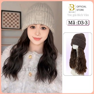  Tóc giả mũ len xoăn sóng Bích Vân  