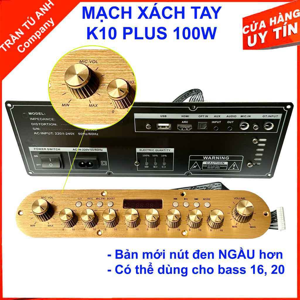 Mạch loa xách tay K1000 và K10 Plus phiên bản nút đen cực chất, nâng cấp mạch loa K10 hoàn hảo.