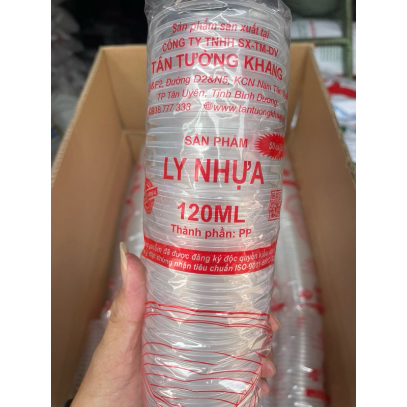 SỈ [40 CÂY ] 2000 LY 120ML (không nắp) , LY UỐN NƯỚC , LY RAU CÂU ,LY DÙNG 1 LẦN