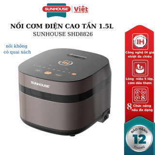  NỒI CƠM ĐIỆN CAO TẦN 1.5L SUNHOUSE SHD8826 