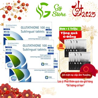 Combo 2,3 Hộp Viên Ngậm Trắng Da Glutathione 100mg - Nhập Khẩu Italy - 30 Viên/Hộp