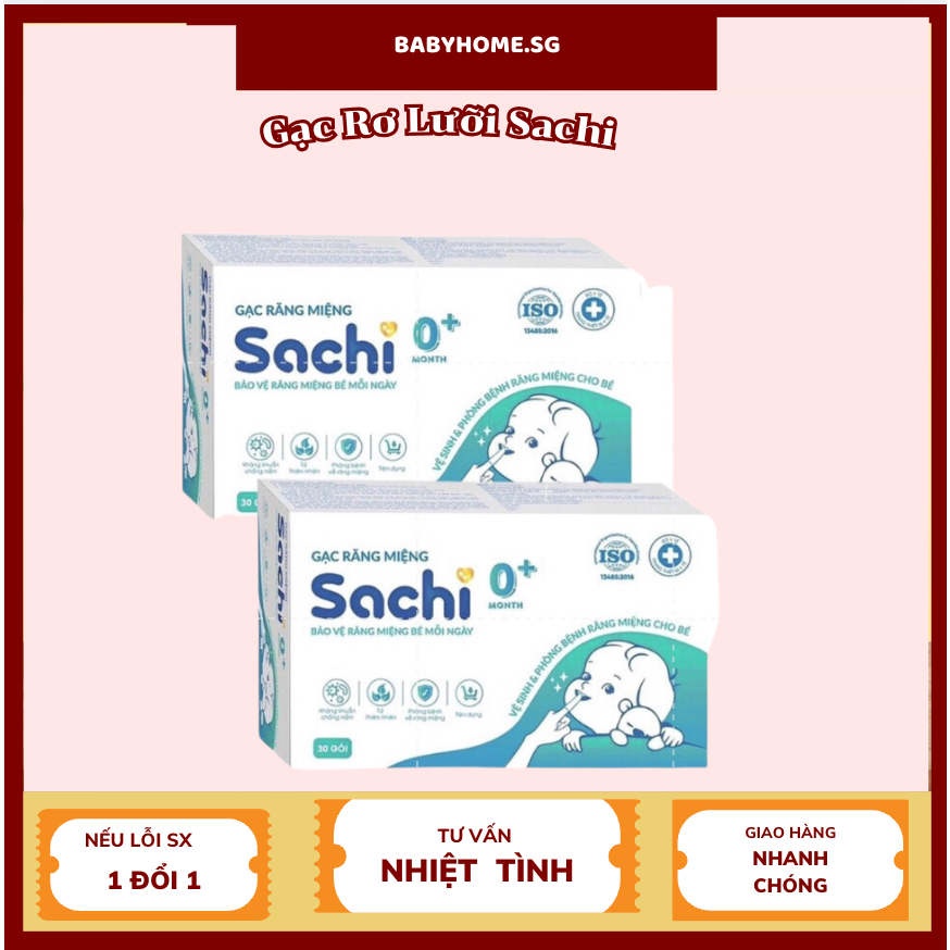 Gạc Rơ Lưỡi Sachi Vệ Sinh Răng Miệng Cho Bé babyhome