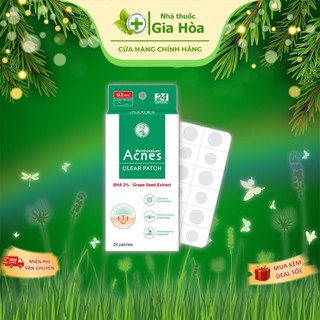  Miếng dán mụn Acnes Clear Patch siêu mỏng trong suốt độ dính cao che phủ làm giảm mụn giảm nguy cơ thâm sẹo sau mụn 
