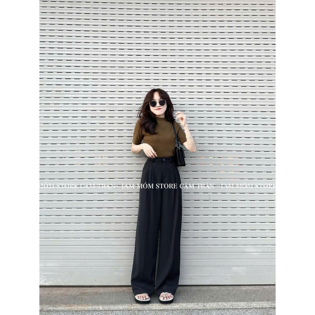 Quần Dài Ống Suông Rộng Chiết Ly Mẫu Hot 2025 D6340 | BigBuy360 - bigbuy360.vn