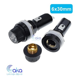 Vỏ bảo vệ cầu chì kính 5x20mm/6x30mm (KHÔNG BAO GỒM CẦU CHÌ)