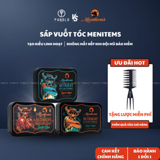 Sáp Vuốt Tóc Nam Clay Wax Menitems 100g, Sáp Vuốt Tóc Dưỡng Tóc Hương Nước Hoa
