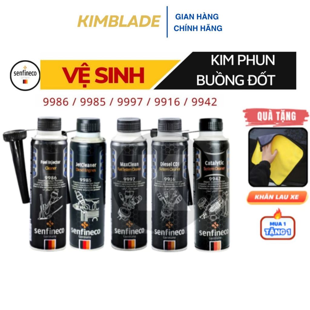 Vệ Sinh Kim Phun Buồng Đốt 9985/9986/9997/9916/9942/9976/9991 SENFINECO Đức và Phụ Gia Nhớt -CHÍNH H