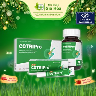   CHÍNH HÃNG  Viên uống   Gel bôi CotriPro Thái Minh dùng khi bị trĩ nội trĩ ngoại táo bón nứt kẽ và đau rát hậu môn 