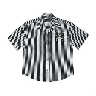 [Bản Nâng Cấp] Áo Sơ Mi KANG Kẻ Sọc Form Boxy Thêu Logo Sang Trọng Dành Cho Nam Nữ