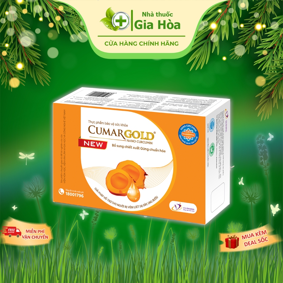 Viên uống CumarGold New (CHÍNH HÃNG) giảm đau, loét, bảo vệ niêm mạc dạ dày, giảm tác dụng phụ của h