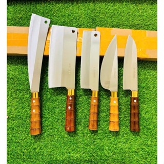 Dao Trắng Cán Gỗ không gỉ sét  Thái Thịt Gọt Hoa Quả