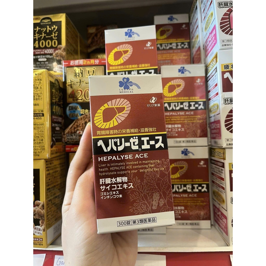 Viên Uống bổ gan Hepalyse ACE 300 Viên, mát gan, thải độc Nội Địa Nhật Bản