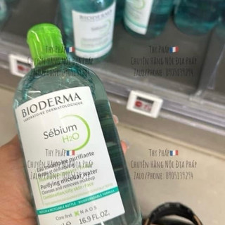 Nước tẩy trang Bio Xanh Pháp,Sạch Da,Sạch Dầu Cân Bằng Độ Ẩm - 500ml