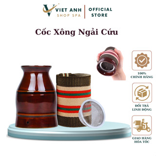 Cốc Xông Ngải Cứu Dưỡng Sinh | Cốc Phù Dương Chất Liệu Gốm Dùng Massage Cạo Gió Đả Thông Kinh Lạc