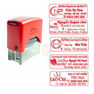 Khắc con dấu hộ kinh doanh, doanh nghiệp, đóng mộc nội dung 2-3-4 dòng Shiny S-223 / S-224