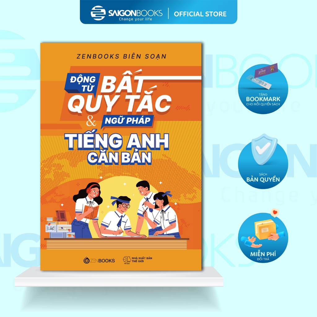 SÁCH - Động Từ Bất Quy Tắc & Ngữ Pháp Tiếng Anh Căn Bản - Tác giả Zenbooks biên soạn