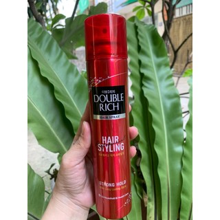 [Chính Hãng_2 Loại] Keo, Mousse xịt giữ nếp tóc Double Rich Hair Spray_170ml.