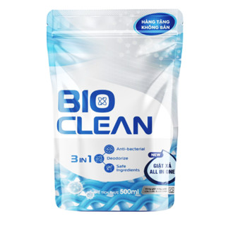  Nước giặt xả BIO CLEAN nước giặt đa năng hương sunny lưu hương thơm lâu 4-5 ngày an toàn cho da Dung Tích 500ml 