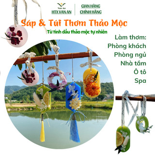  Sáp thơm phòng thảo mộc và túi thơm hoa khô tự nhiên khử mùi tủ quần áo phòng xe hơi nhà tắm 