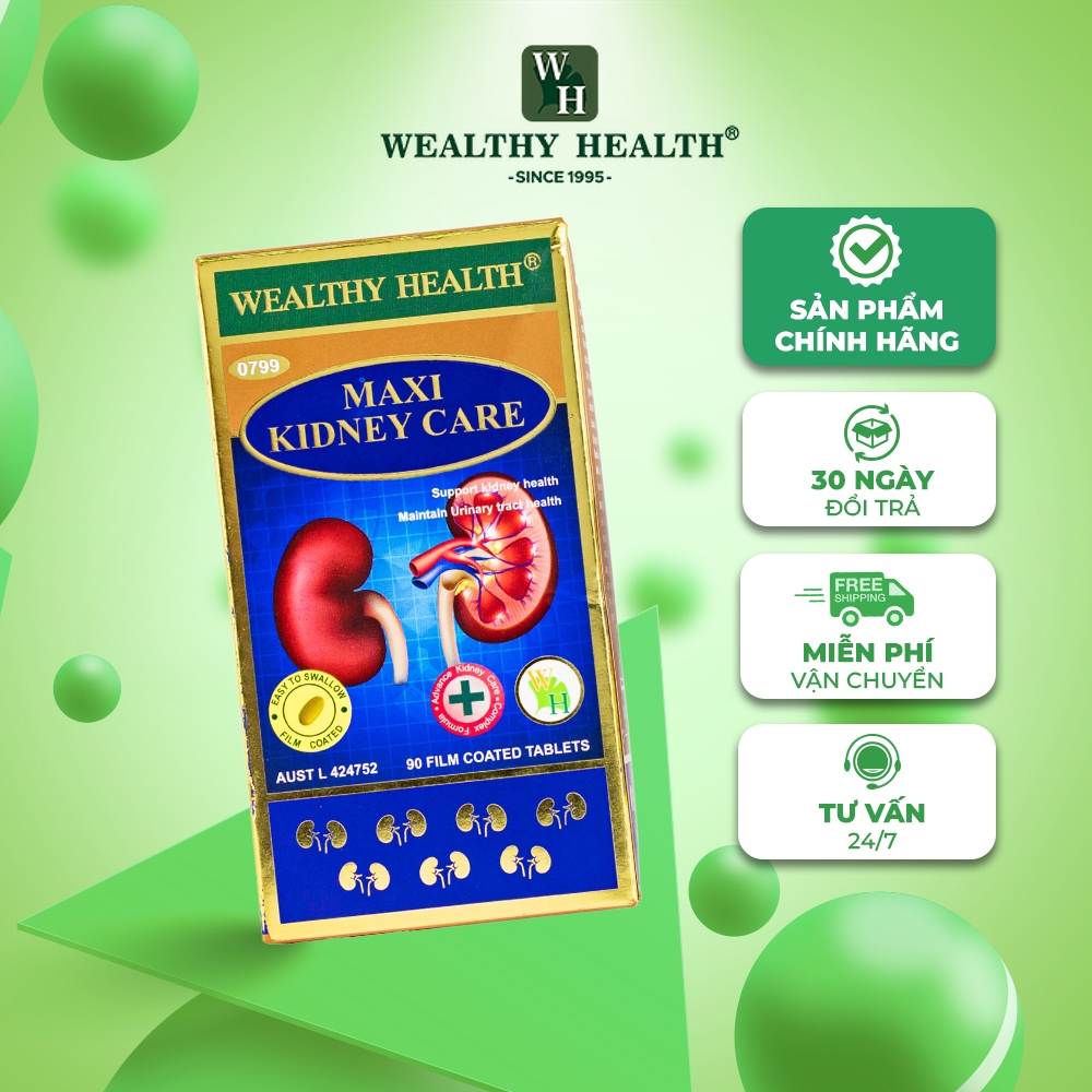 Bổ Thận MAXI KIDNEY CARE - Viên Uống Hỗ Trợ Sức Khỏe Thận Và Hỗ Trợ Cải Thiện Sức Khỏe Tổng Thể Weal