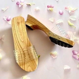 Guốc mộc guốc gỗ 5 phân quai gấm quai nhung