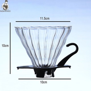 Phễu Gỗ Có Tay Cầm Pha Cà Phê V60